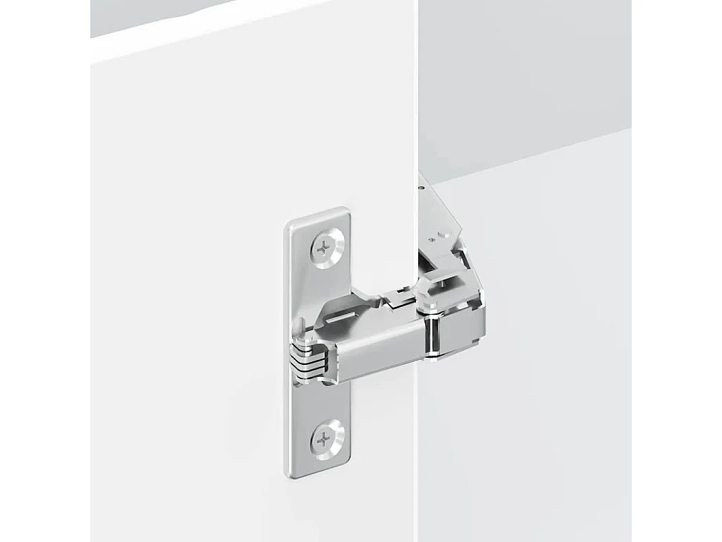 Küchen-Eckhängeschrank Lucca Weiß Holzwerkstoff