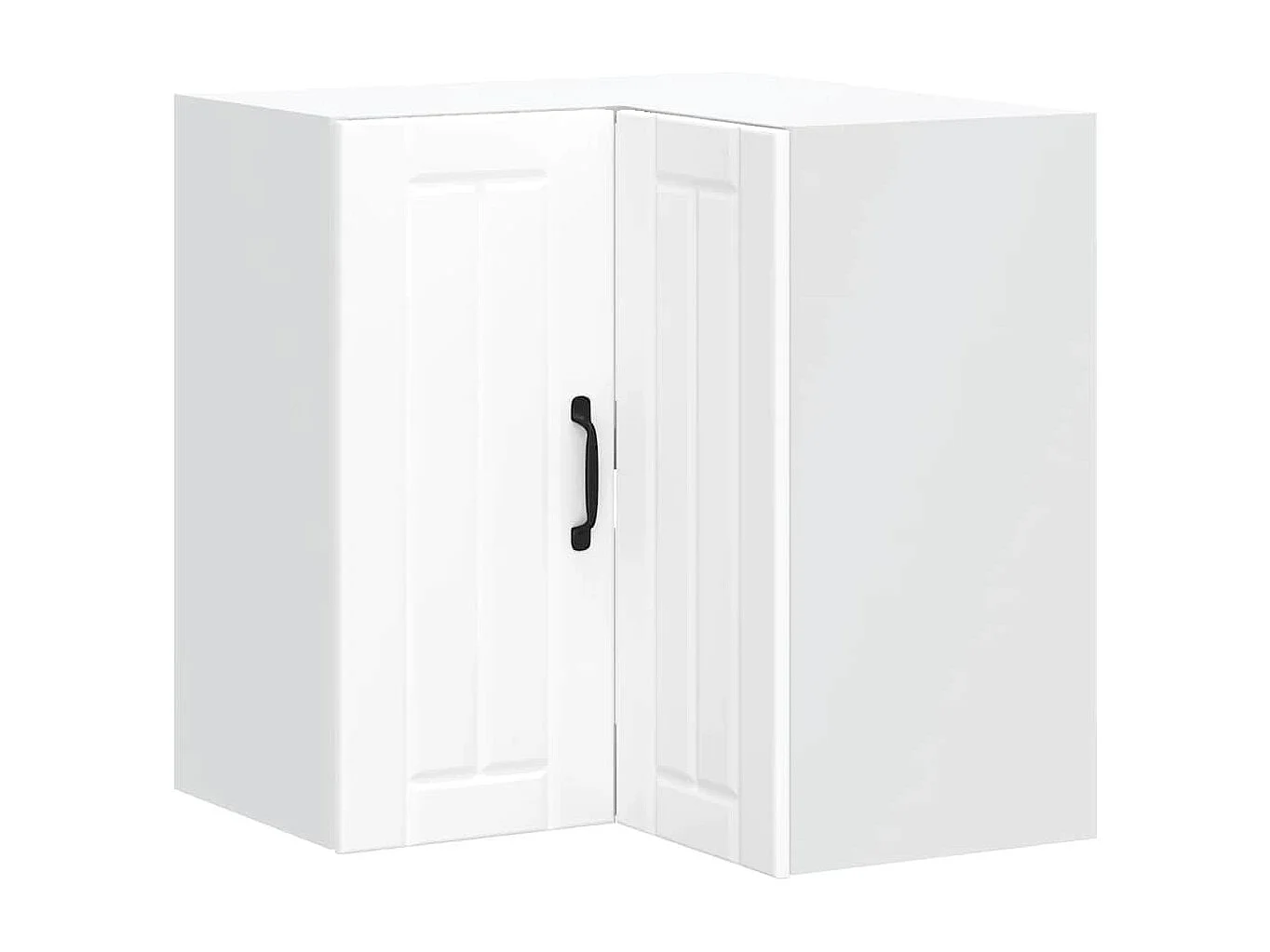 Armoire d'angle murale de cuisine Lucca blanc bois d'ingénierie