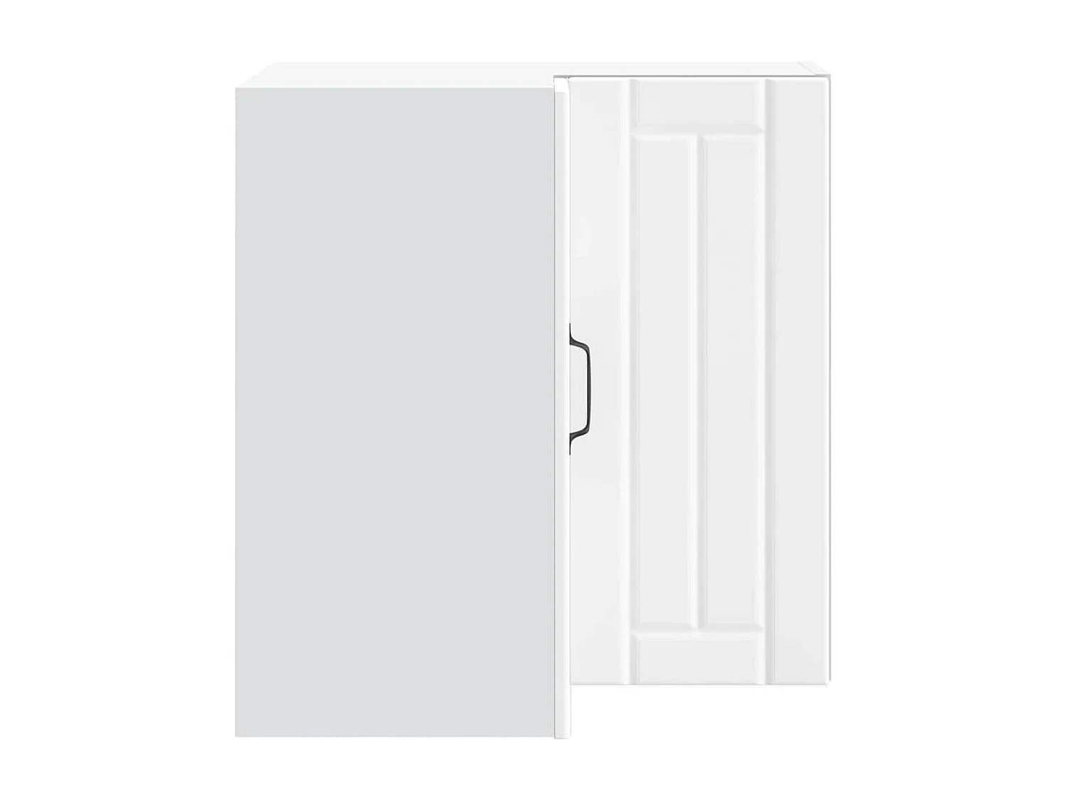 Armoire d'angle murale de cuisine Lucca blanc bois d'ingénierie