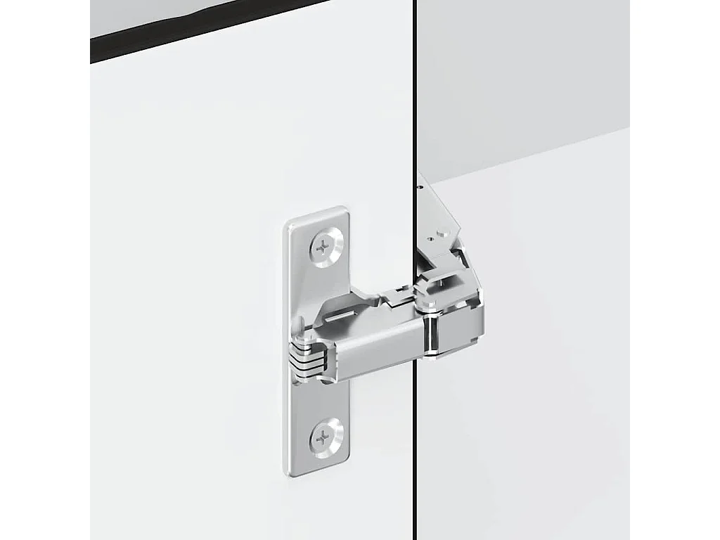 Armoire murale d'angle de cuisine Kalmar noir bois d'ingénierie