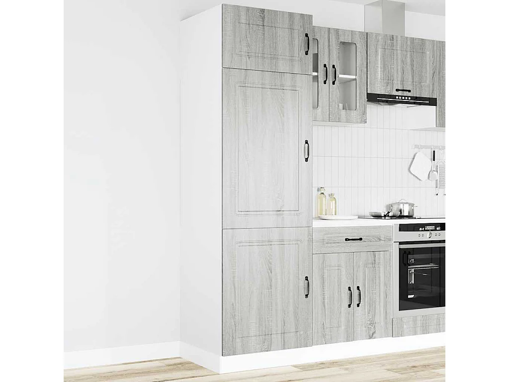 Armoire de cuisine Kalmar sonoma gris bois d'ingénierie