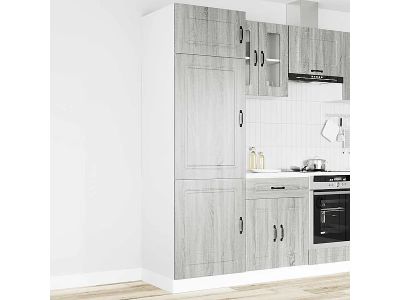 Armoire de cuisine Kalmar sonoma gris bois d'ingénierie