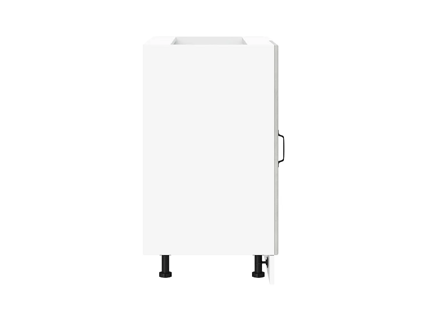 Onderkast Porto bewerkt hout betongrijs