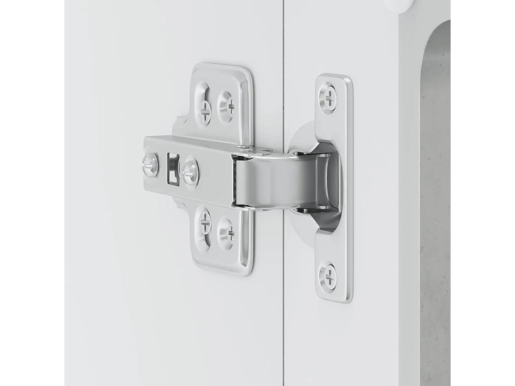 Armário de parede de cozinha porta vidro Lucca cinza cimento