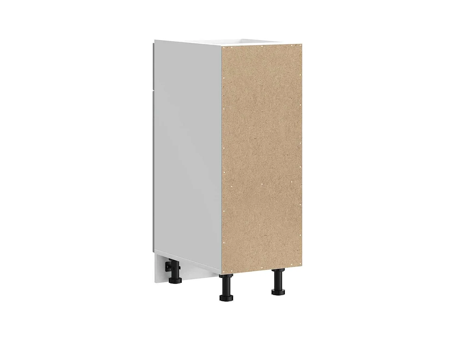 Armoire de cuisine Kalmar gris béton bois d'ingénierie