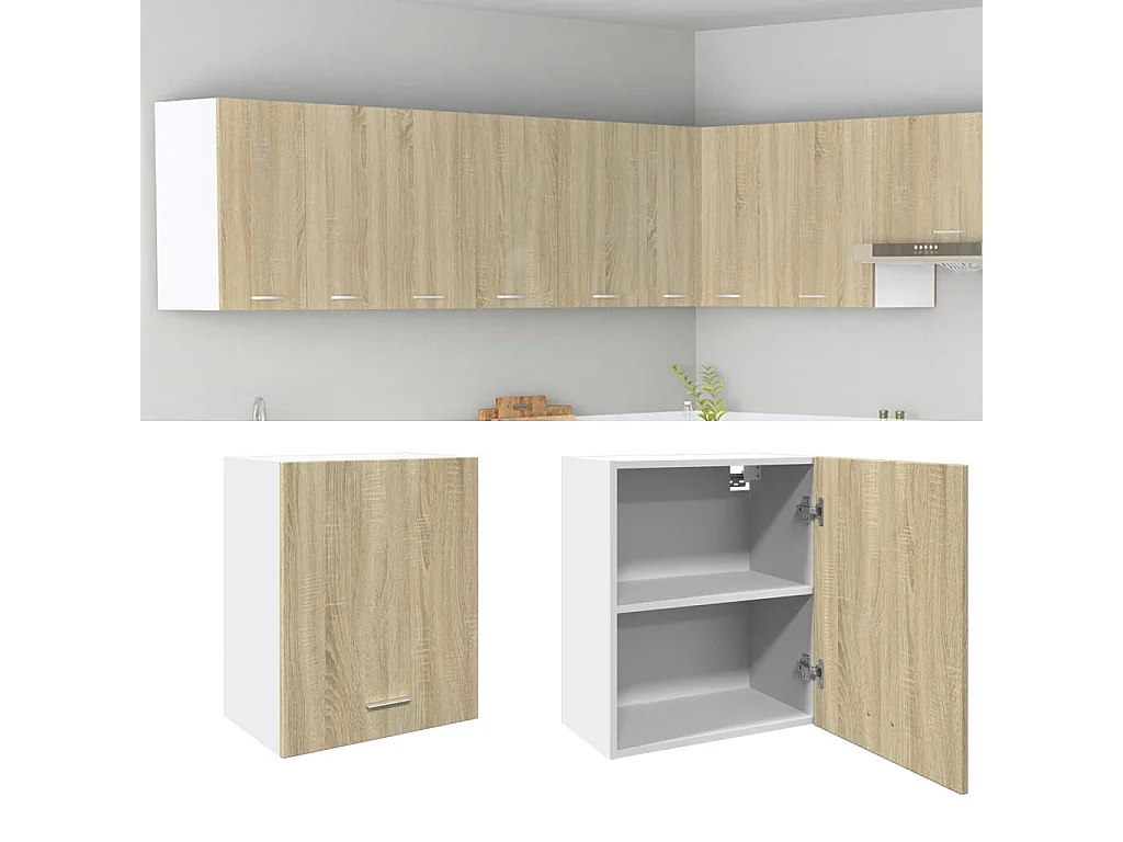 Wandschrank Lyon Sonoma-Eiche 50x31x60 cm Holzwerkstoff