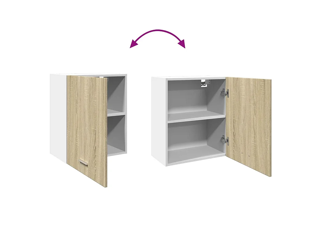 Armoire murale "Lyon" Chêne Sonoma 50 x 31 x 60 cm Bois d'ingénierie