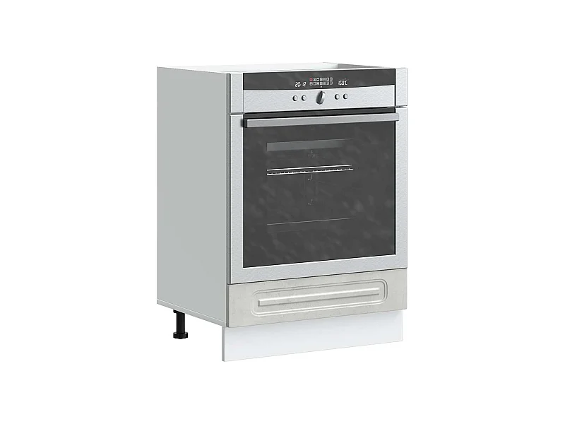 Herdumbauschrank Kalmar Betongrau Holzwerkstoff