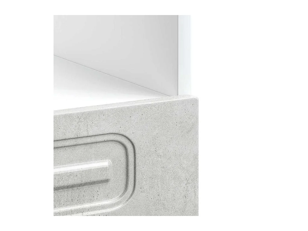 Herdumbauschrank Kalmar Betongrau Holzwerkstoff