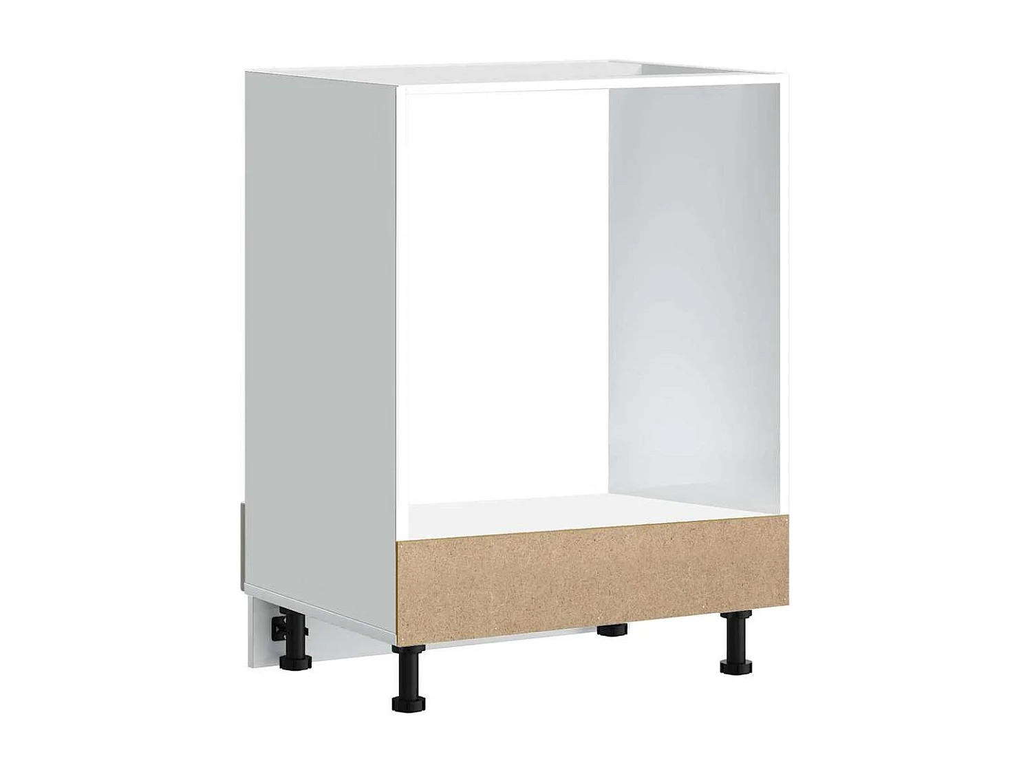 Armoire à four Kalmar gris béton bois d'ingénierie