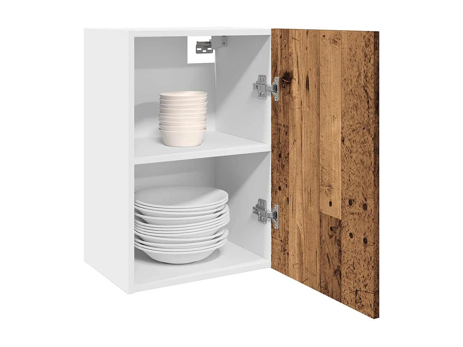 Hangkast Lyon 40x31x60 cm bewerkt hout oud houtkleurig