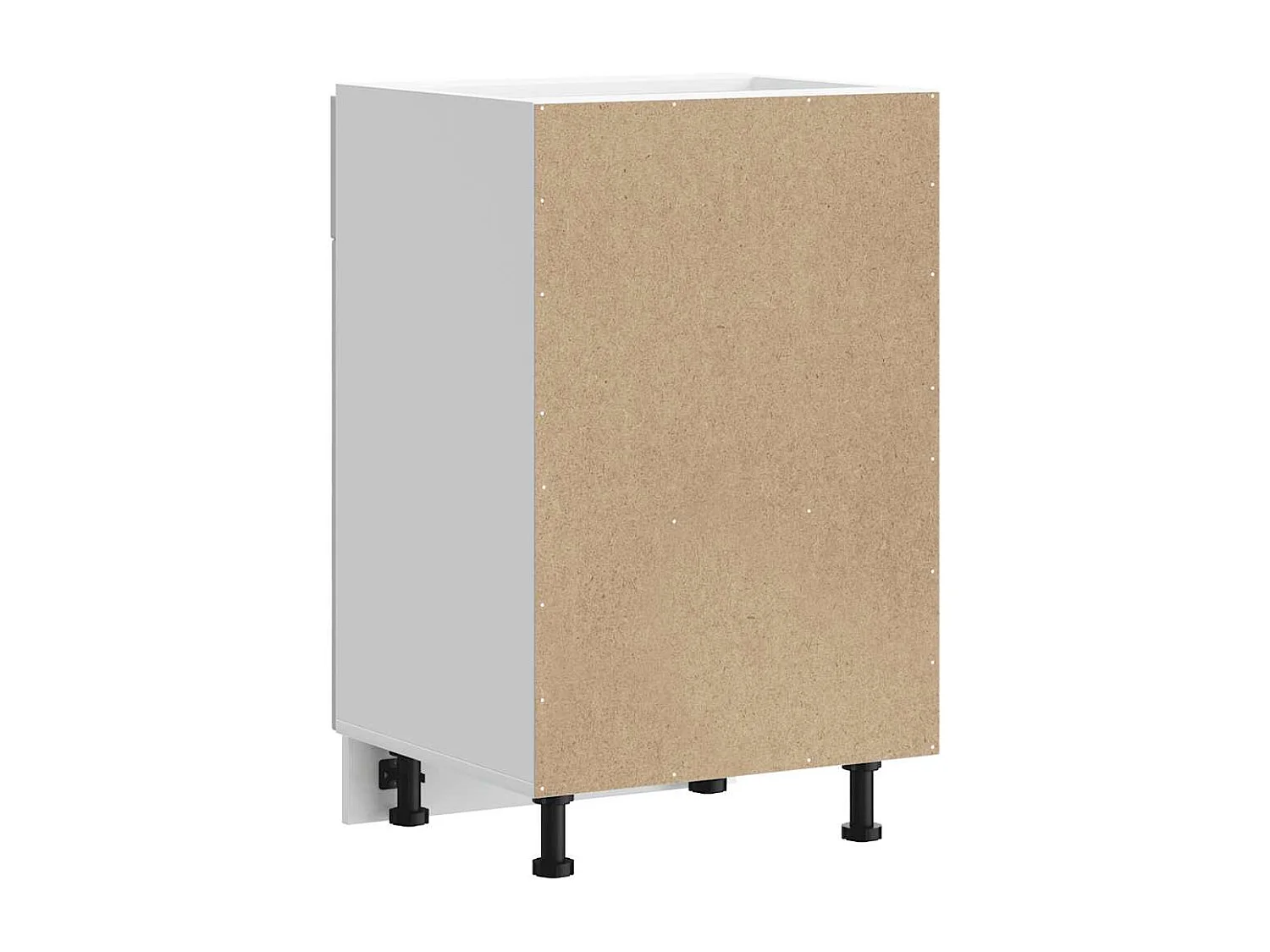 Armoire de cuisine Porto blanc brillant bois ingénierie