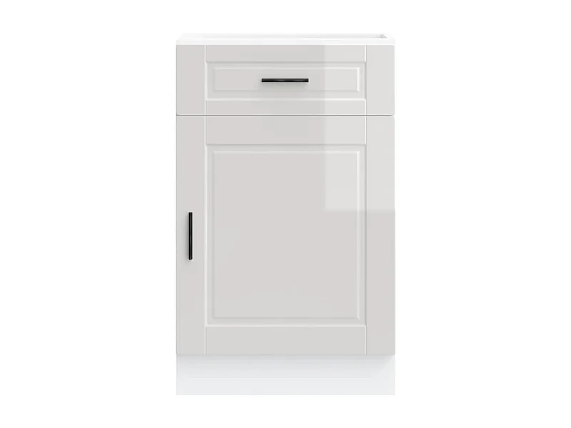 Onderkast "Porto" bewerkt hout hoogglans wit