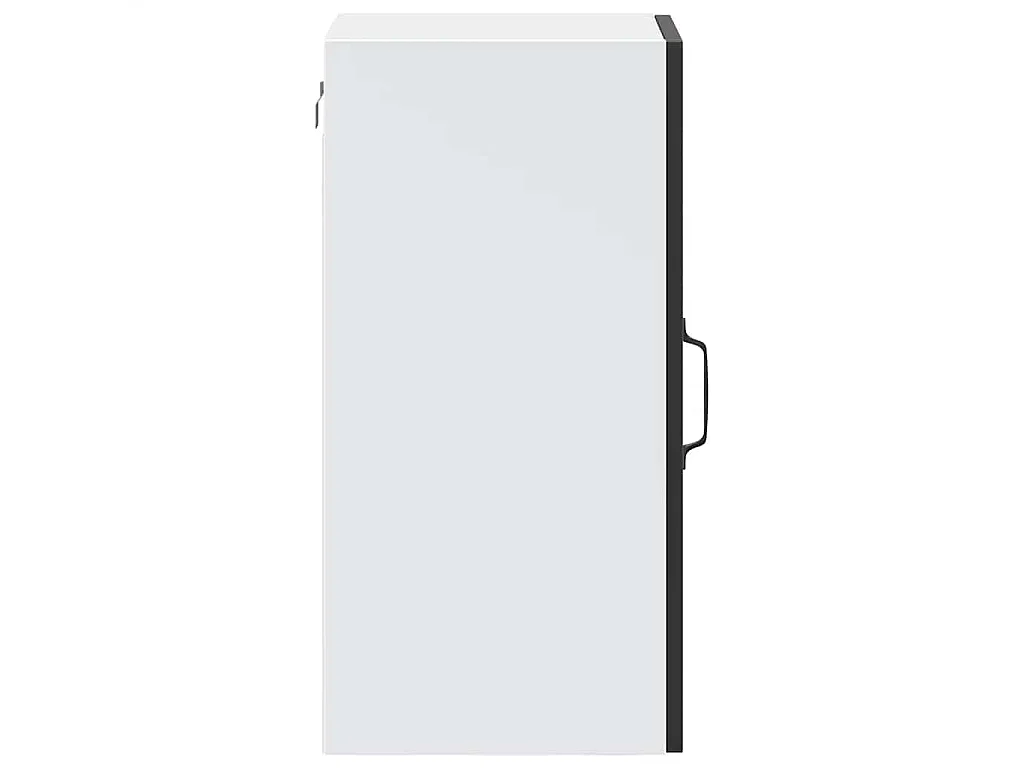 Armoire murale de cuisine avec porte en verre Porto noir