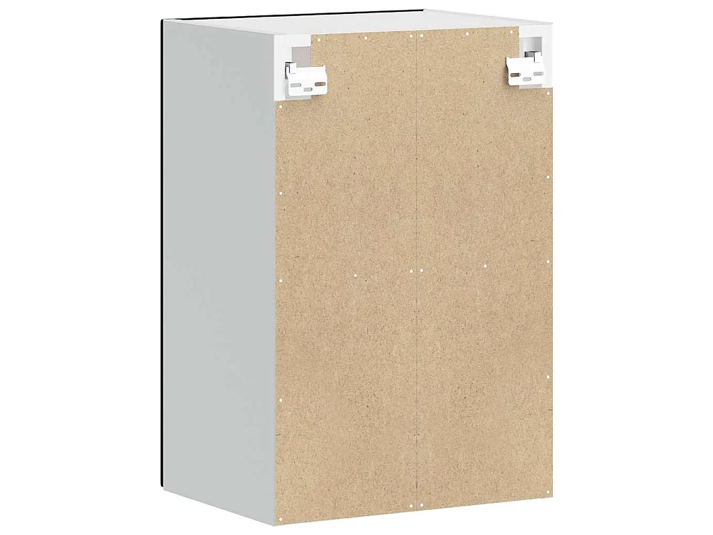 Armario de pared para cocina con puerta de cristal Porto negro