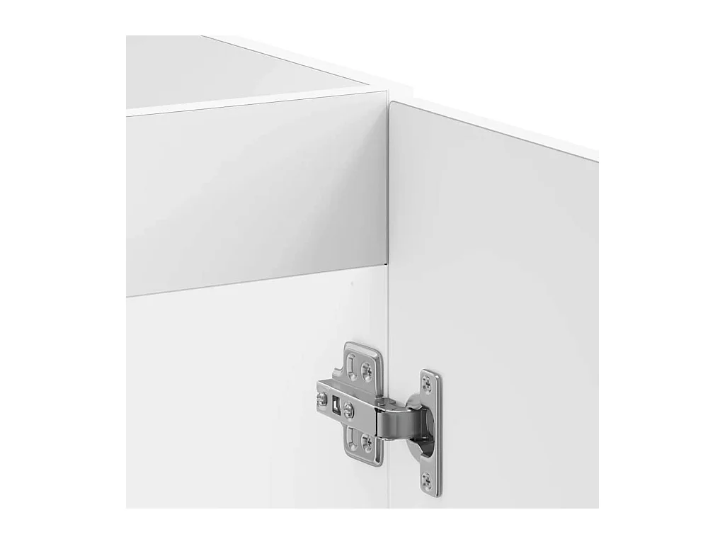 Meuble bas pour évier Kalmar blanc brillant 80x46x81,5 cm