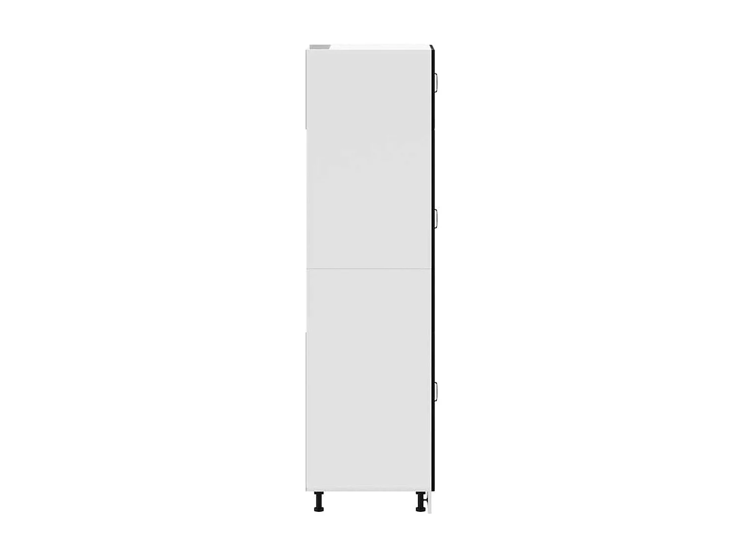 Armoire de cuisine Lucca noir bois d'ingénierie