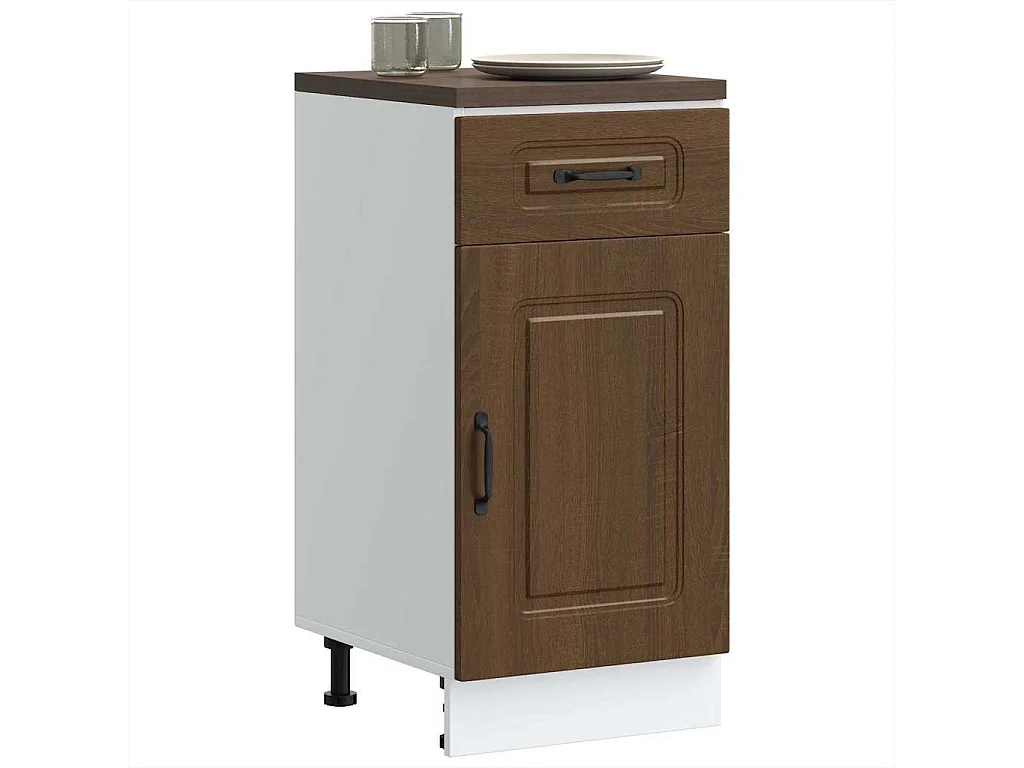 Base da Cucina Kalmar Rovere Marrone in Legno Multistrato