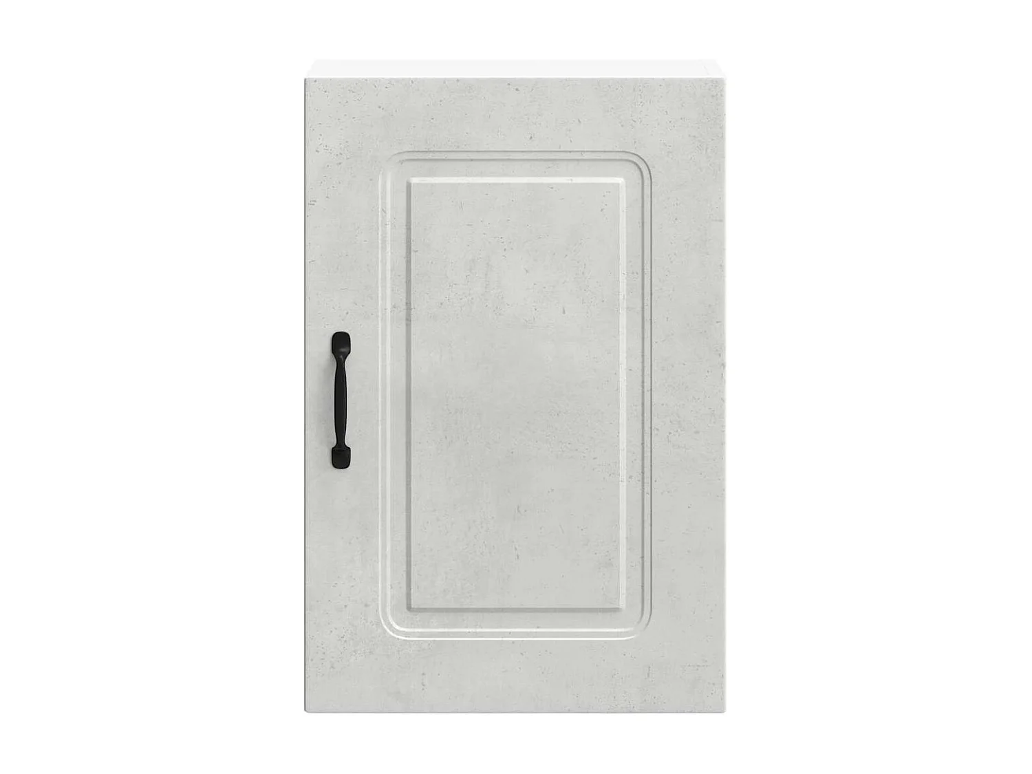 Armoire murale de cuisine Kalmar gris béton bois d'ingénierie