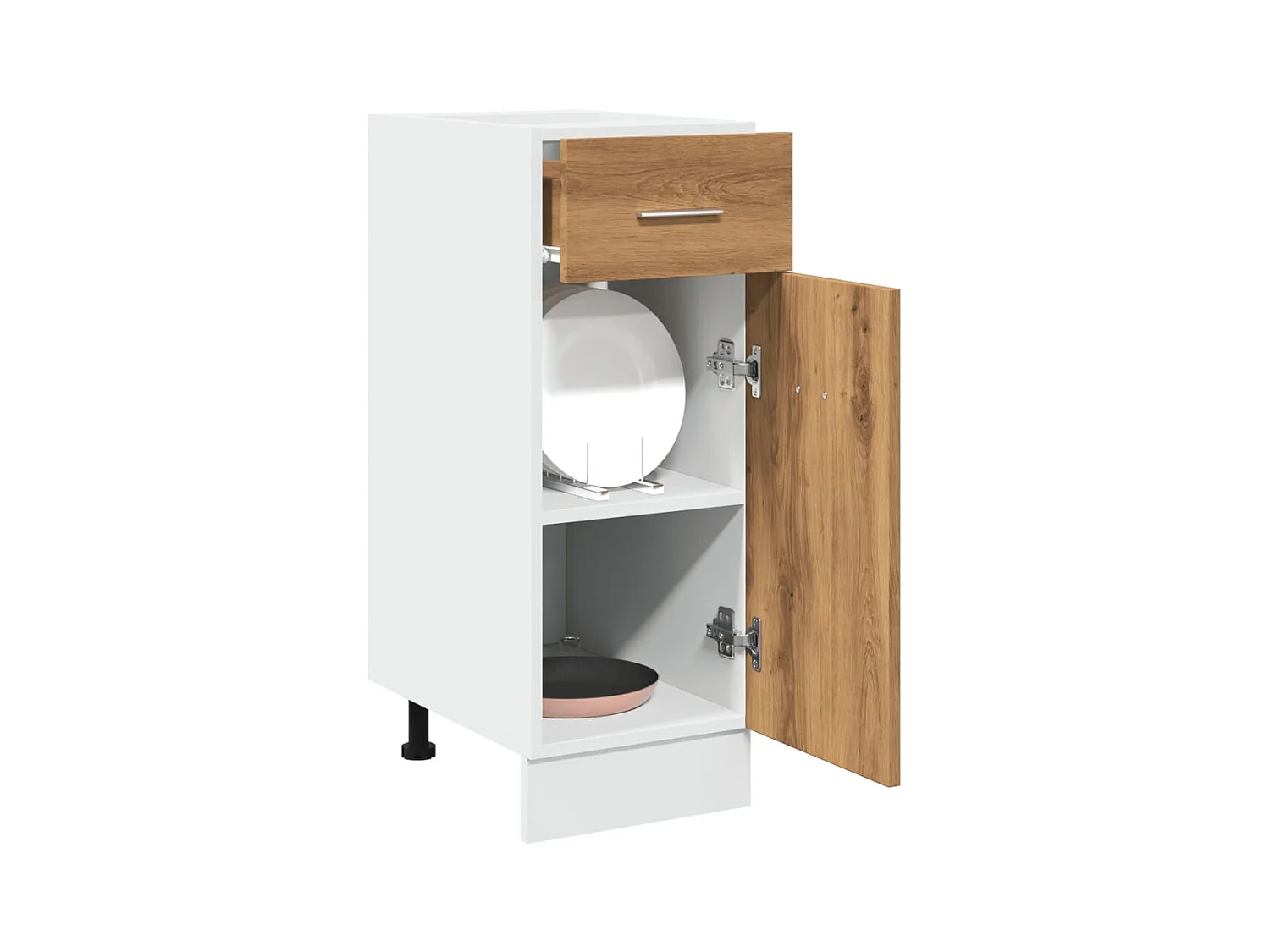 Armoire à tiroirs "Lyon" Chêne artisanal 30 x 46 x 81,5 cm Bois d'ingénierie