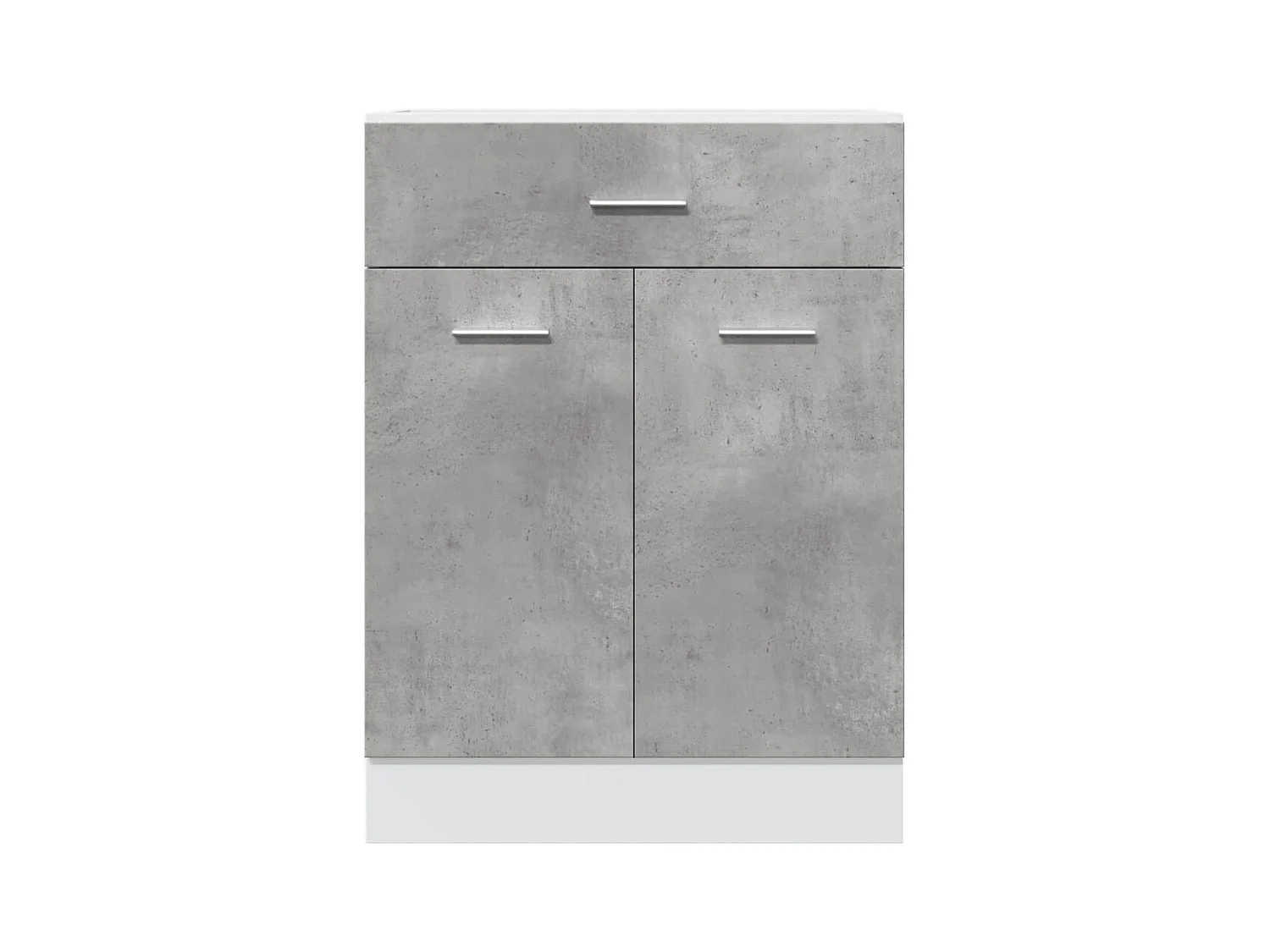 Armoire à tiroirs "Lyon" Gris béton 60 x 46 x 81,5 cm Bois d'ingénierie