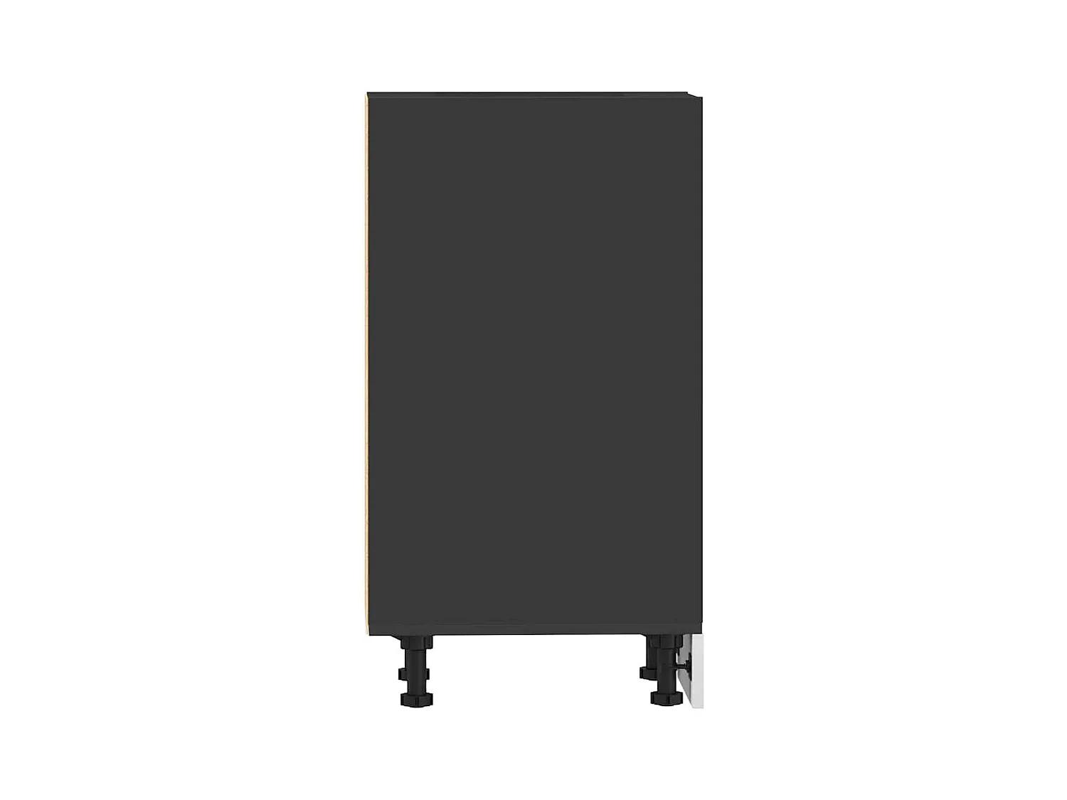 Unterschrank Riga Schwarz 30x44,5x81,5 cm Holzwerkstoff