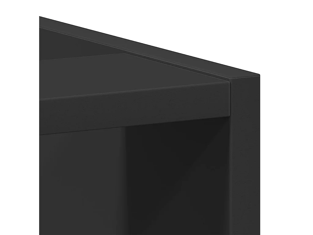 Meuble bas "Riga" Noir 30 x 44,5 x 81,5 cm Bois d'ingénierie