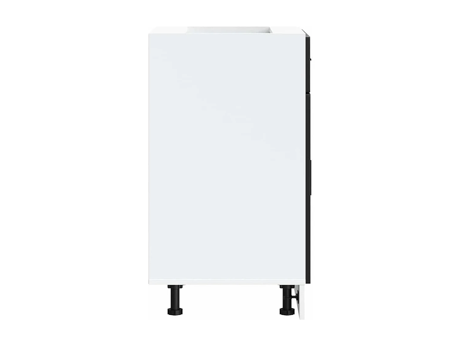 Armoire de cuisine Porto noir bois d'ingénierie