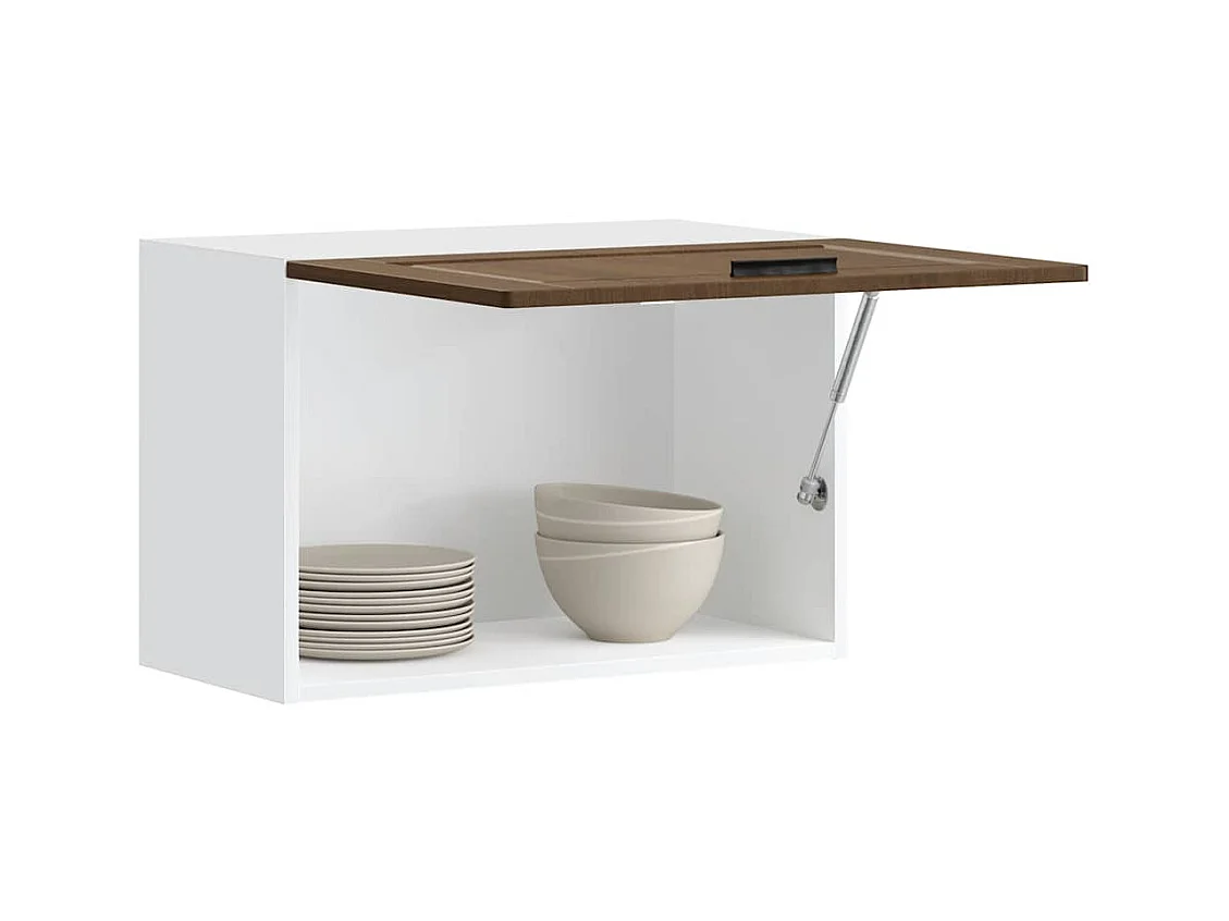 Keukenwandkast Porto bewerkt hout bruin eikenkleur