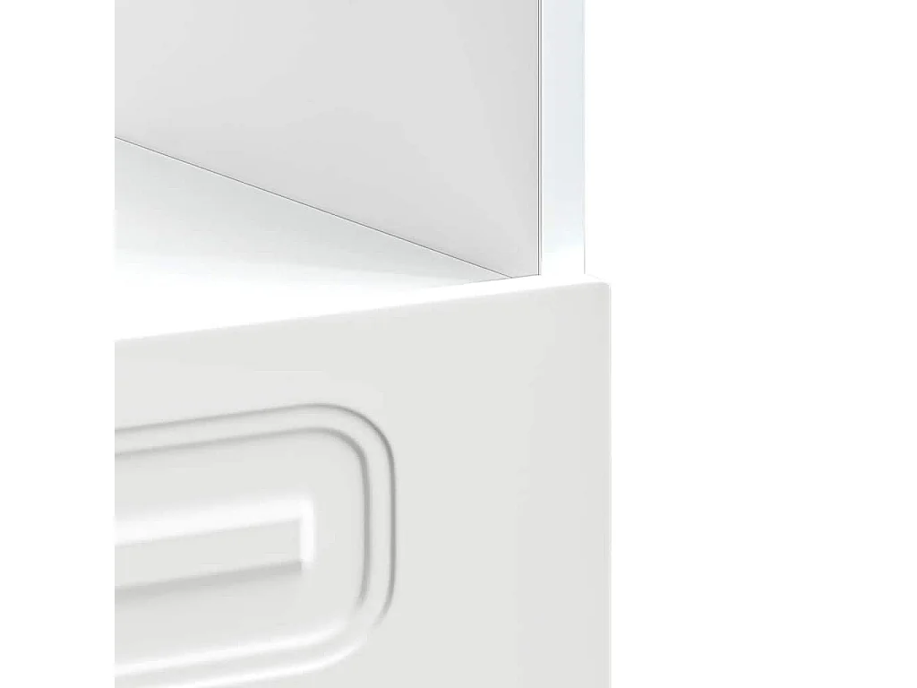 Armoire à four Kalmar blanc bois d'ingénierie