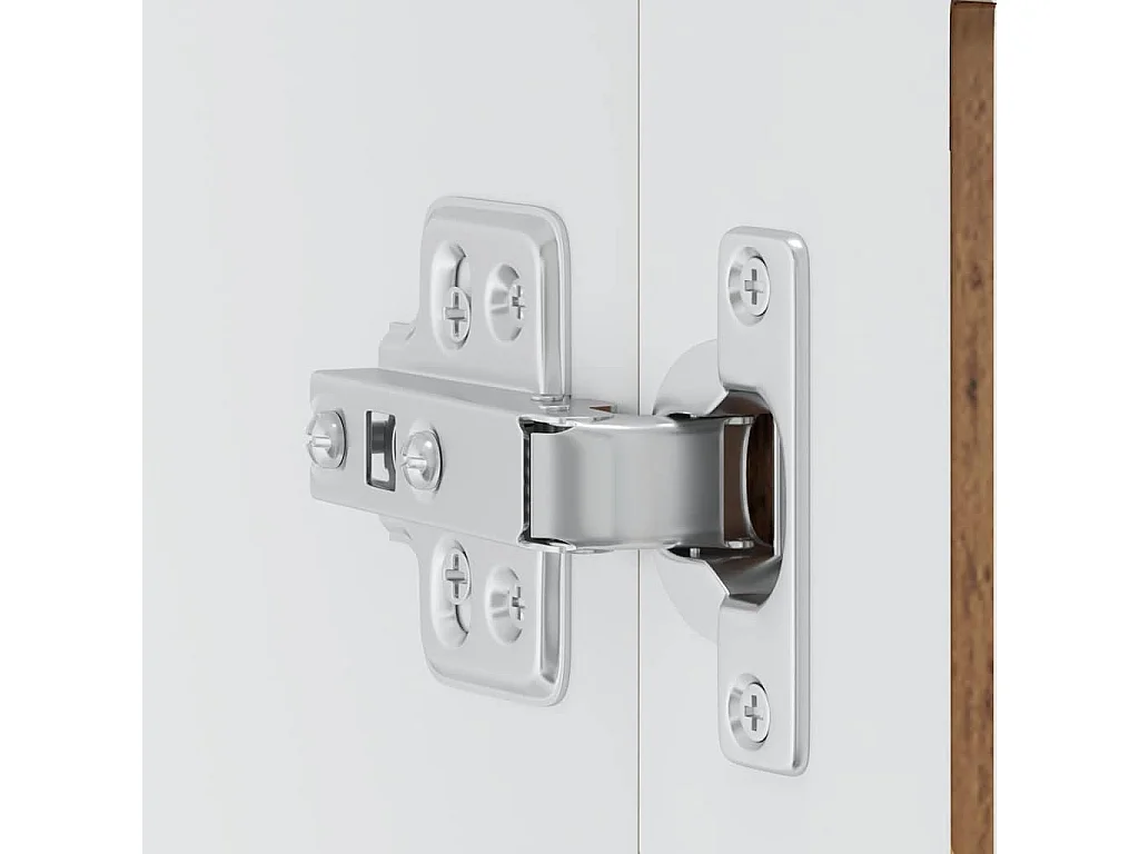 Armoire murale de cuisine avec porte en verre Porto vieux bois