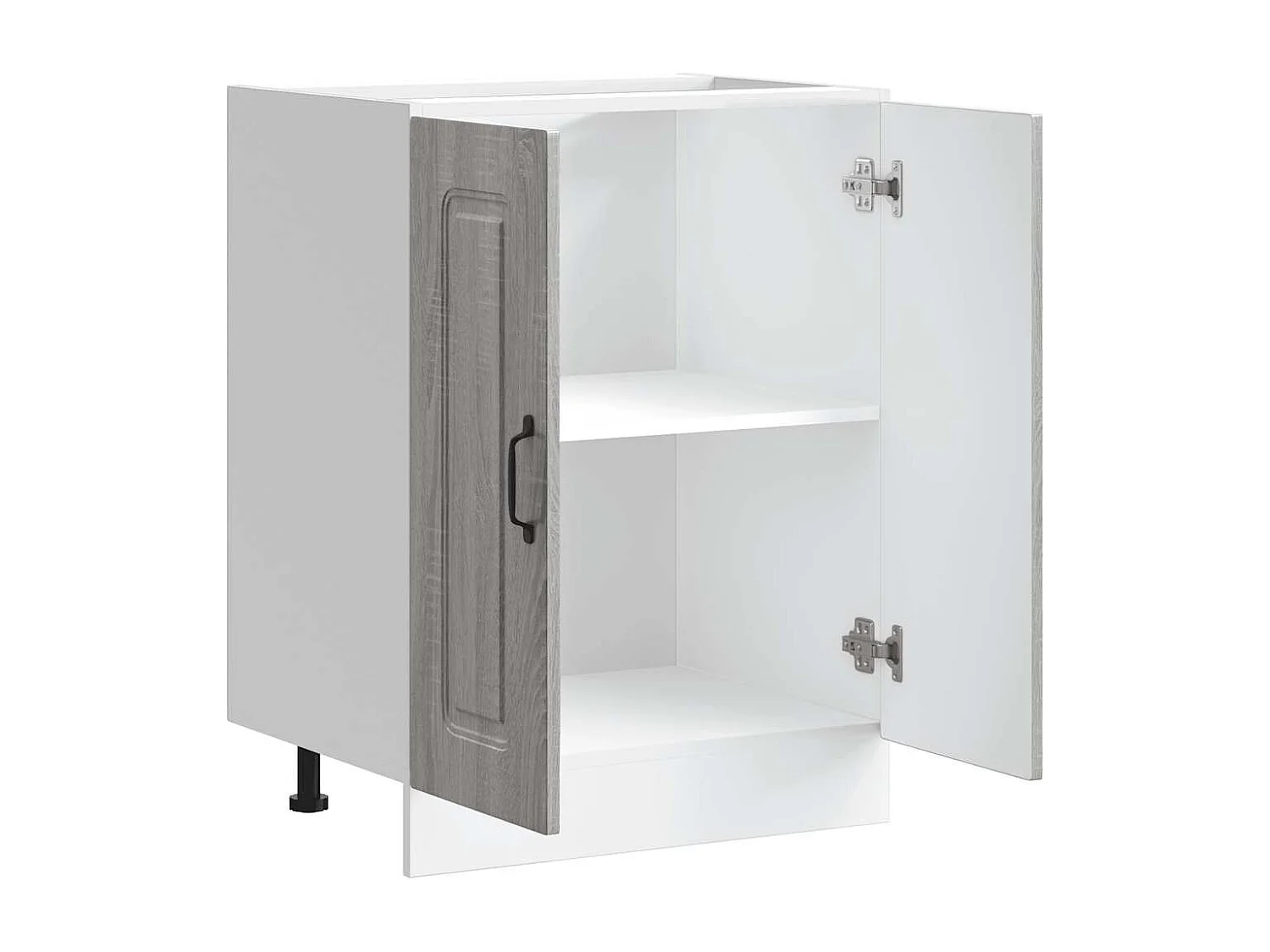 Meuble bas pour évier Kalmar sonoma gris bois d'ingénierie