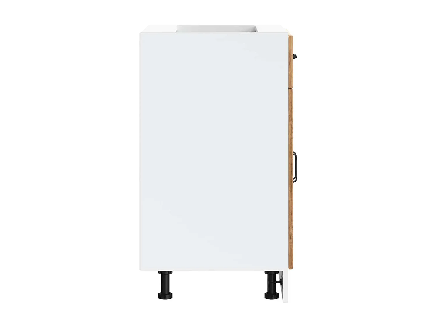 Armoire de cuisine Kalmar vieux bois bois d'ingénierie