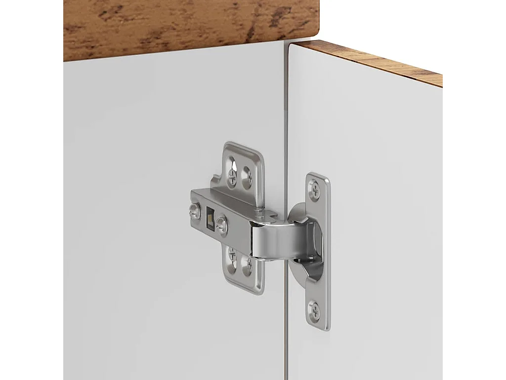 Armoire de cuisine Kalmar vieux bois bois d'ingénierie