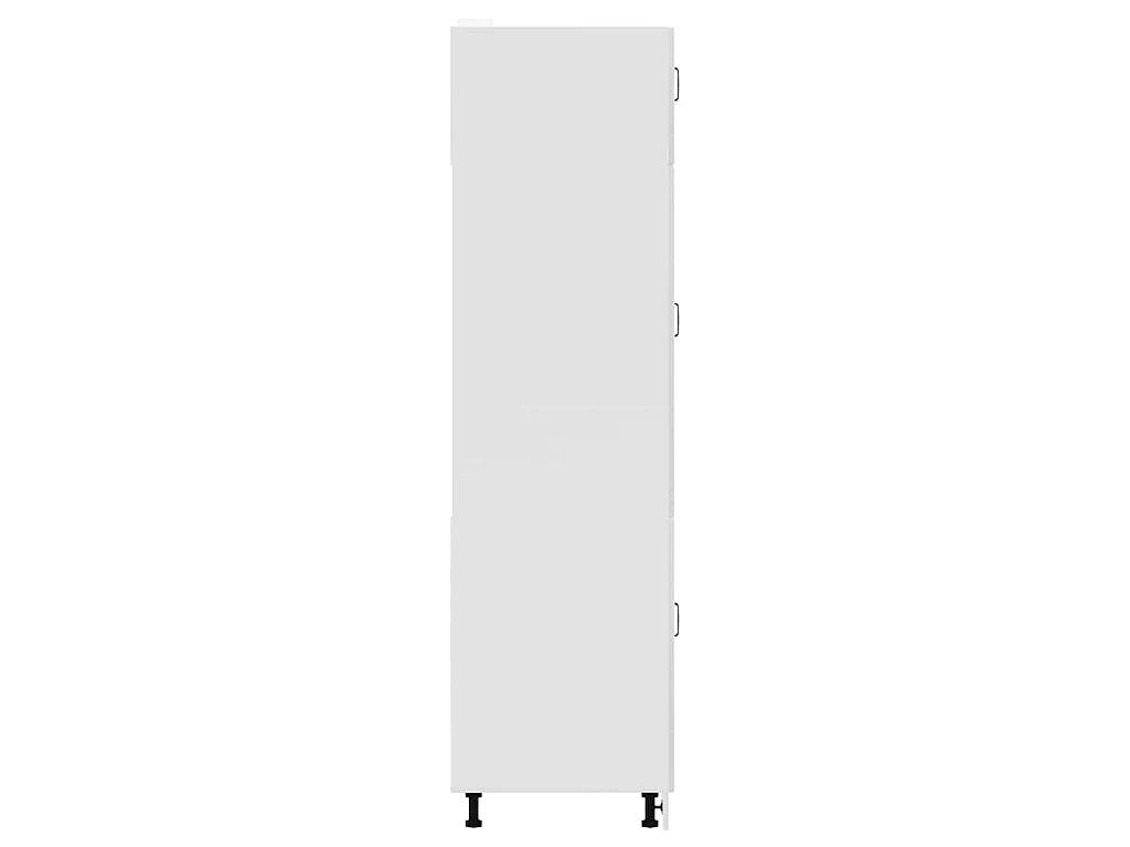 Armoire de cuisine Kalmar blanc brillant bois d'ingénierie
