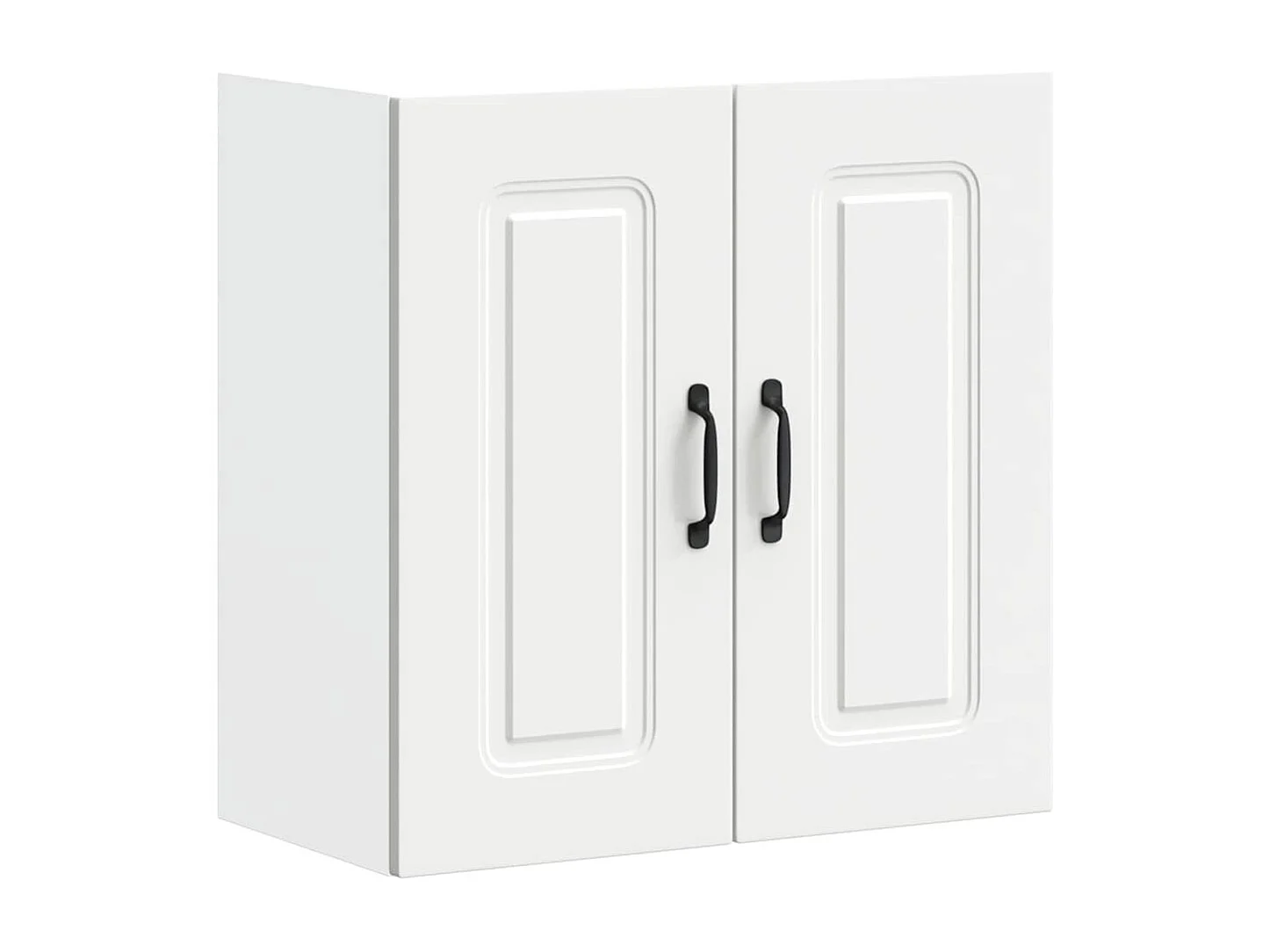 Armoire murale de cuisine Kalmar blanc bois d'ingénierie