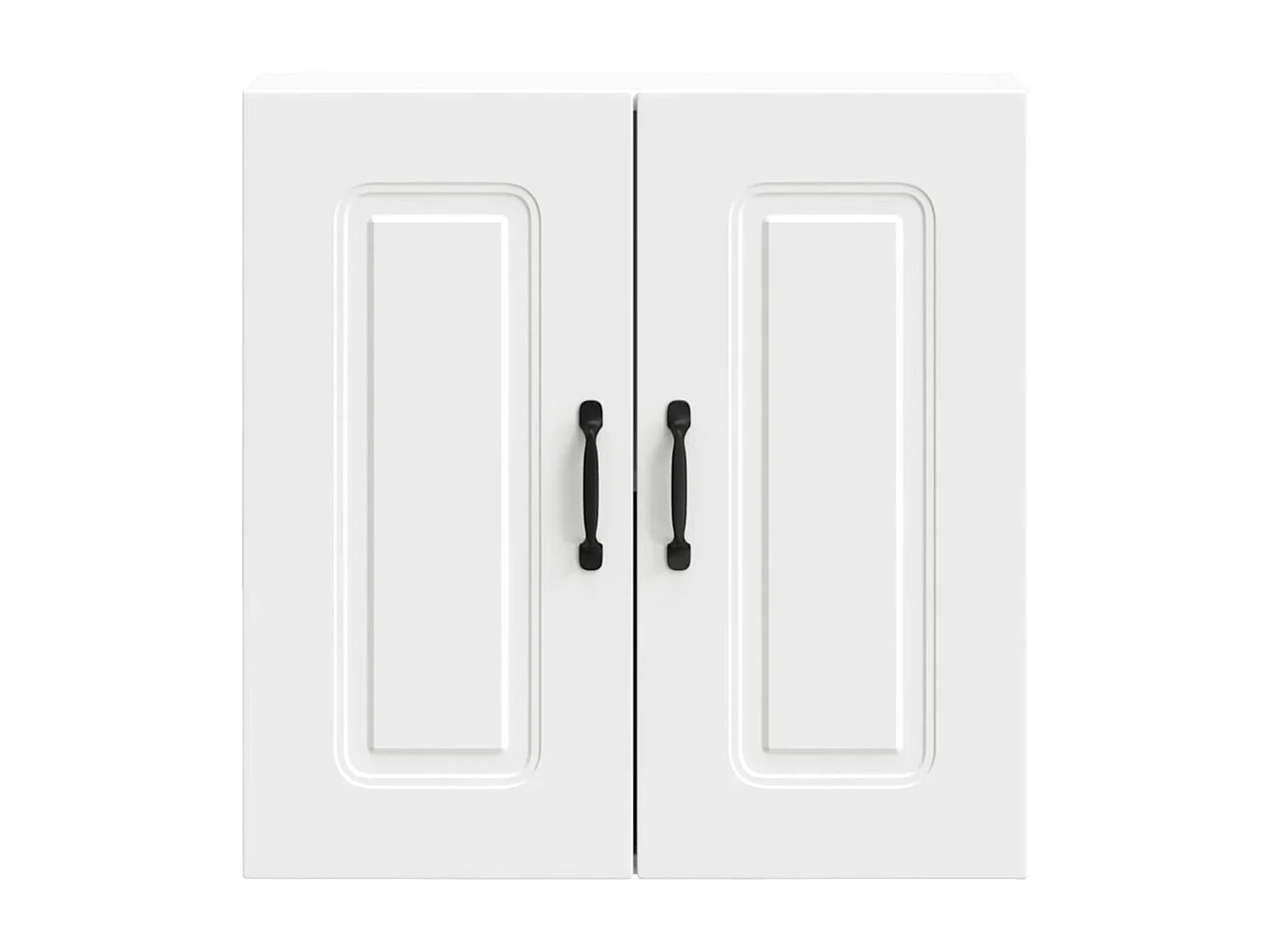 Armoire murale de cuisine Kalmar blanc bois d'ingénierie