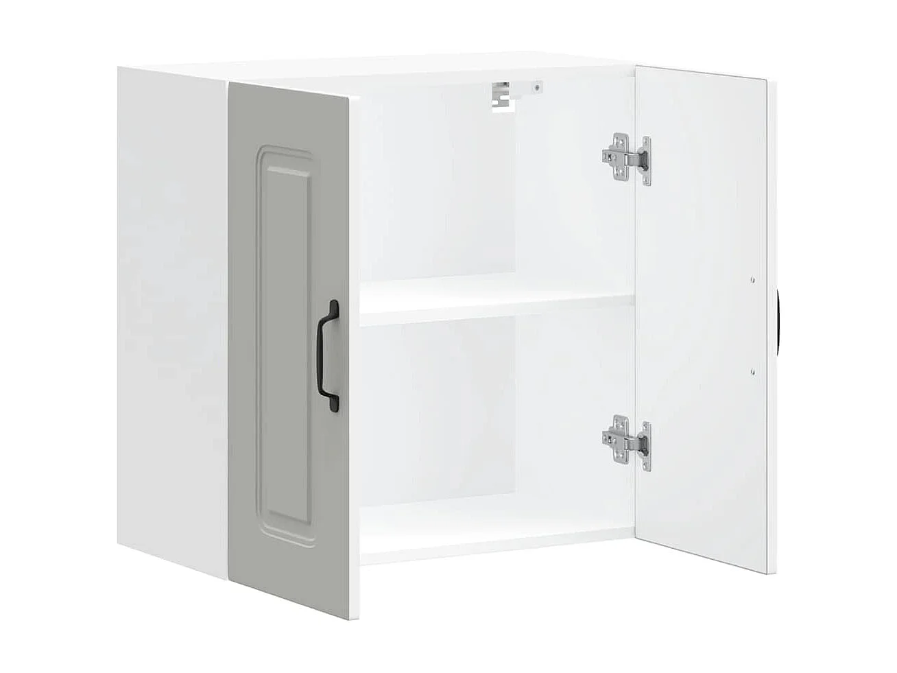 Armoire murale de cuisine Kalmar blanc bois d'ingénierie