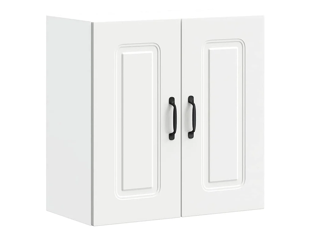Armoire murale de cuisine Kalmar blanc bois d'ingénierie