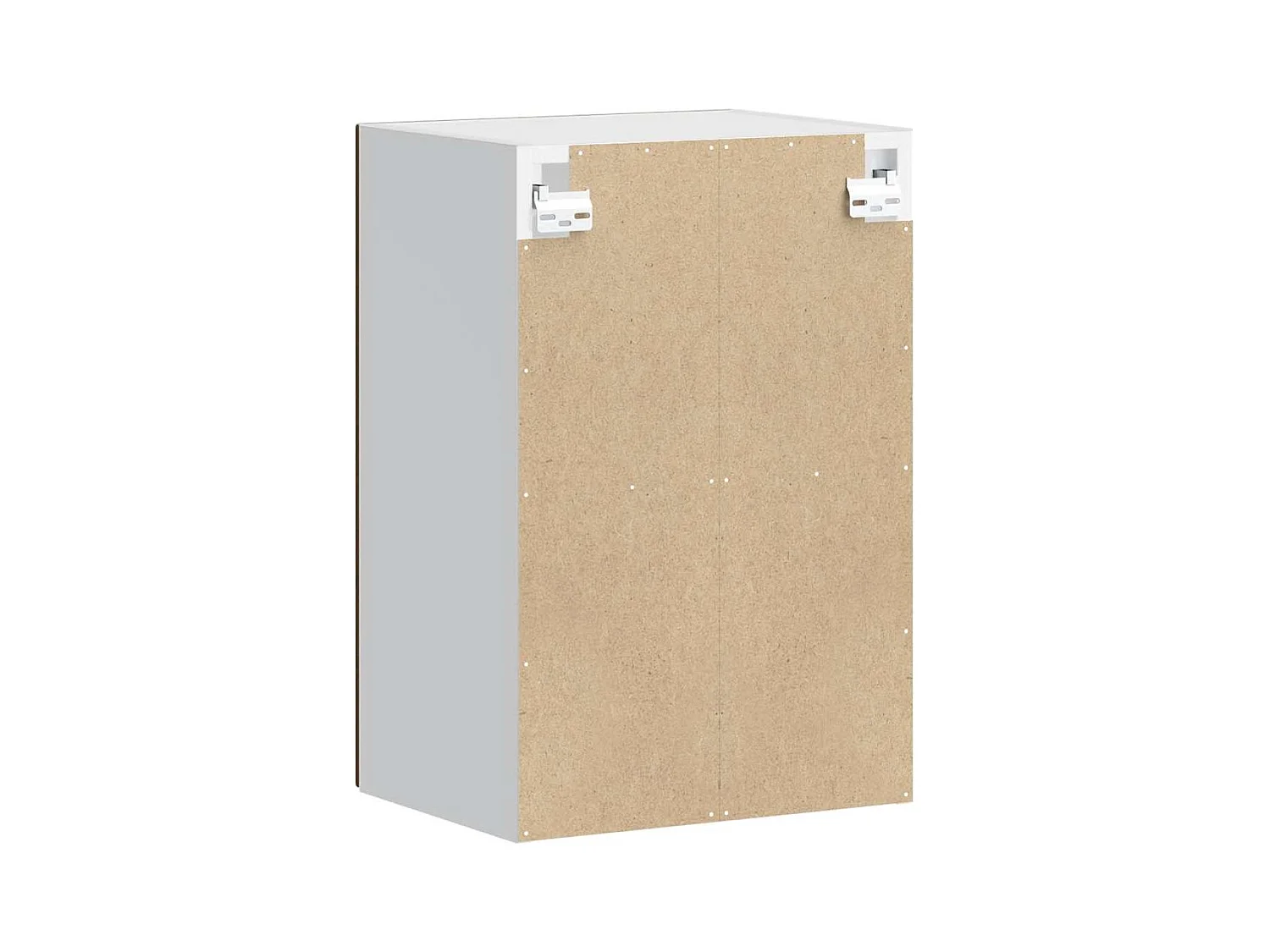 Armoire murale de cuisine et porte en verre Porto chêne marron