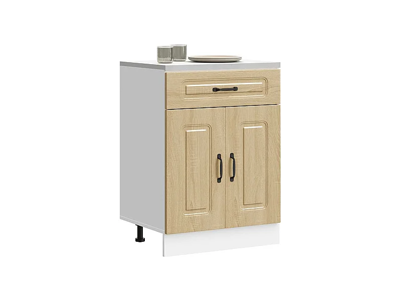 Küchenunterschrank Kalmar Sonoma-Eiche Holzwerkstoff