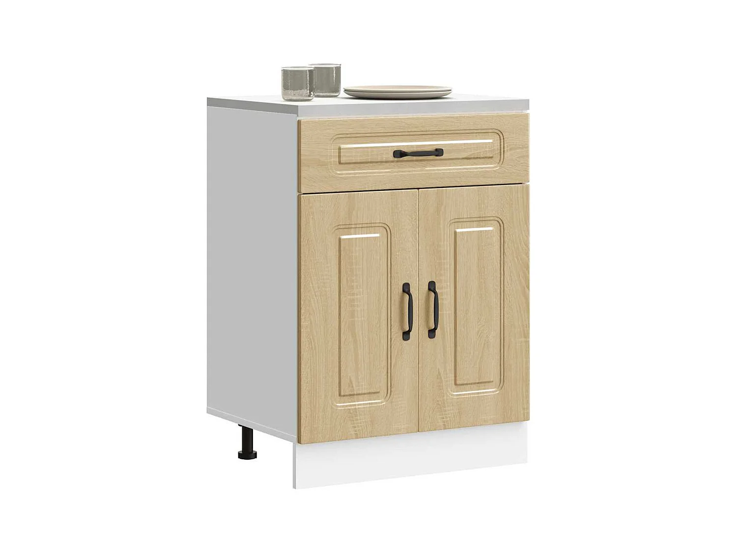 Armoire de cuisine Kalmar chêne sonoma bois d'ingénierie