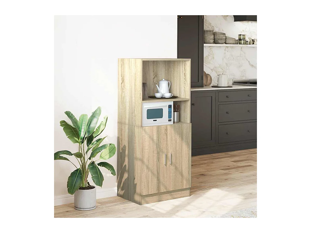 Armoire de cuisine chêne sonoma 57x41,5x131,5cm bois ingénierie
