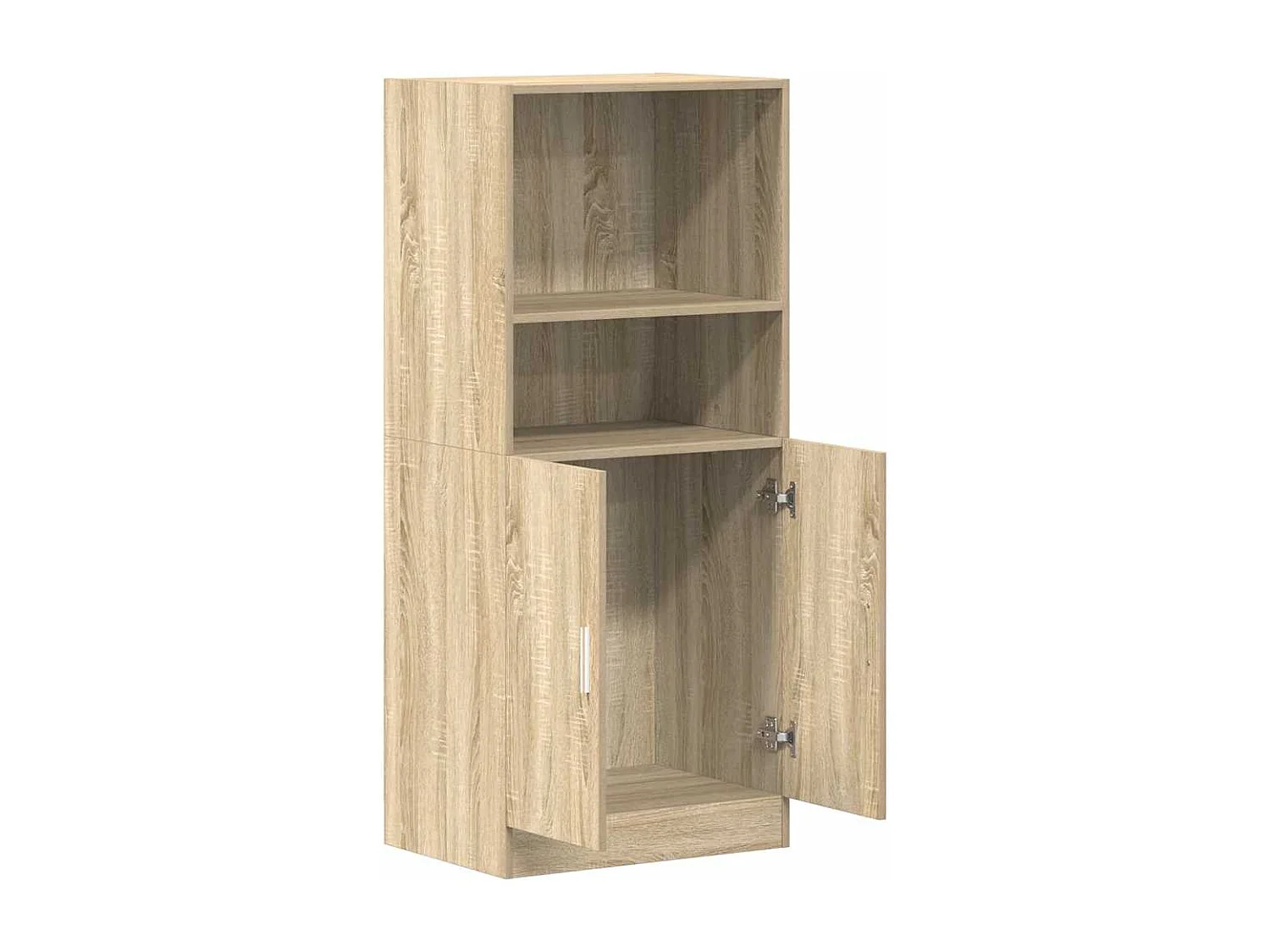 Keukenkast 57x41,5x131,5 cm bewerkt hout sonoma eikenkleurig