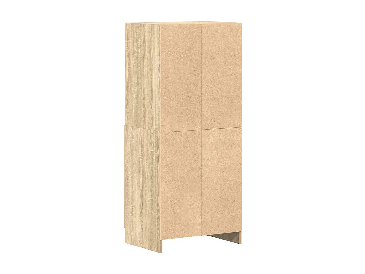 Keukenkast 57x41,5x131,5 cm bewerkt hout sonoma eikenkleurig