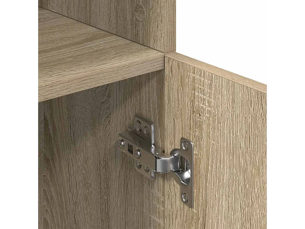 Keukenkast 57x41,5x131,5 cm bewerkt hout sonoma eikenkleurig