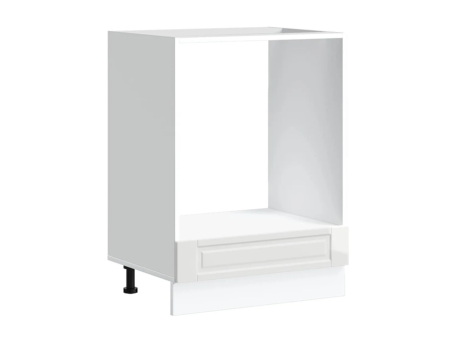 Armoire à four Porto blanc brillant bois d'ingénierie