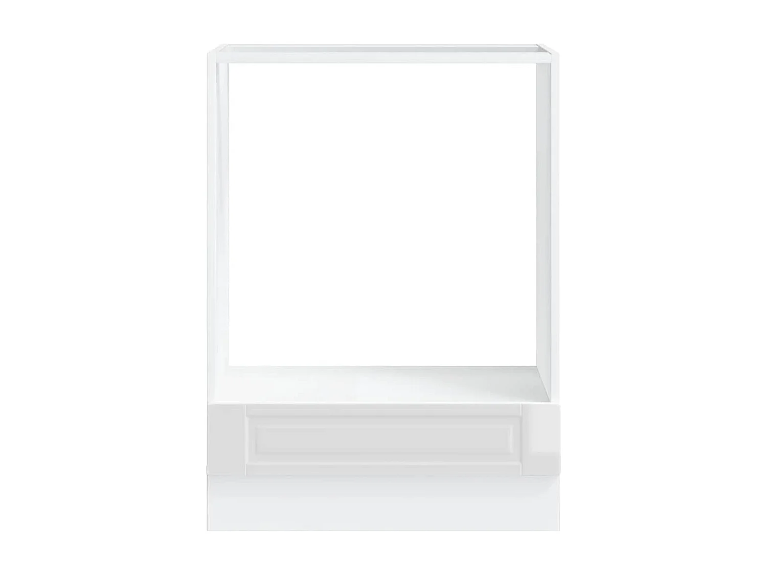 Armoire à four Porto blanc brillant bois d'ingénierie