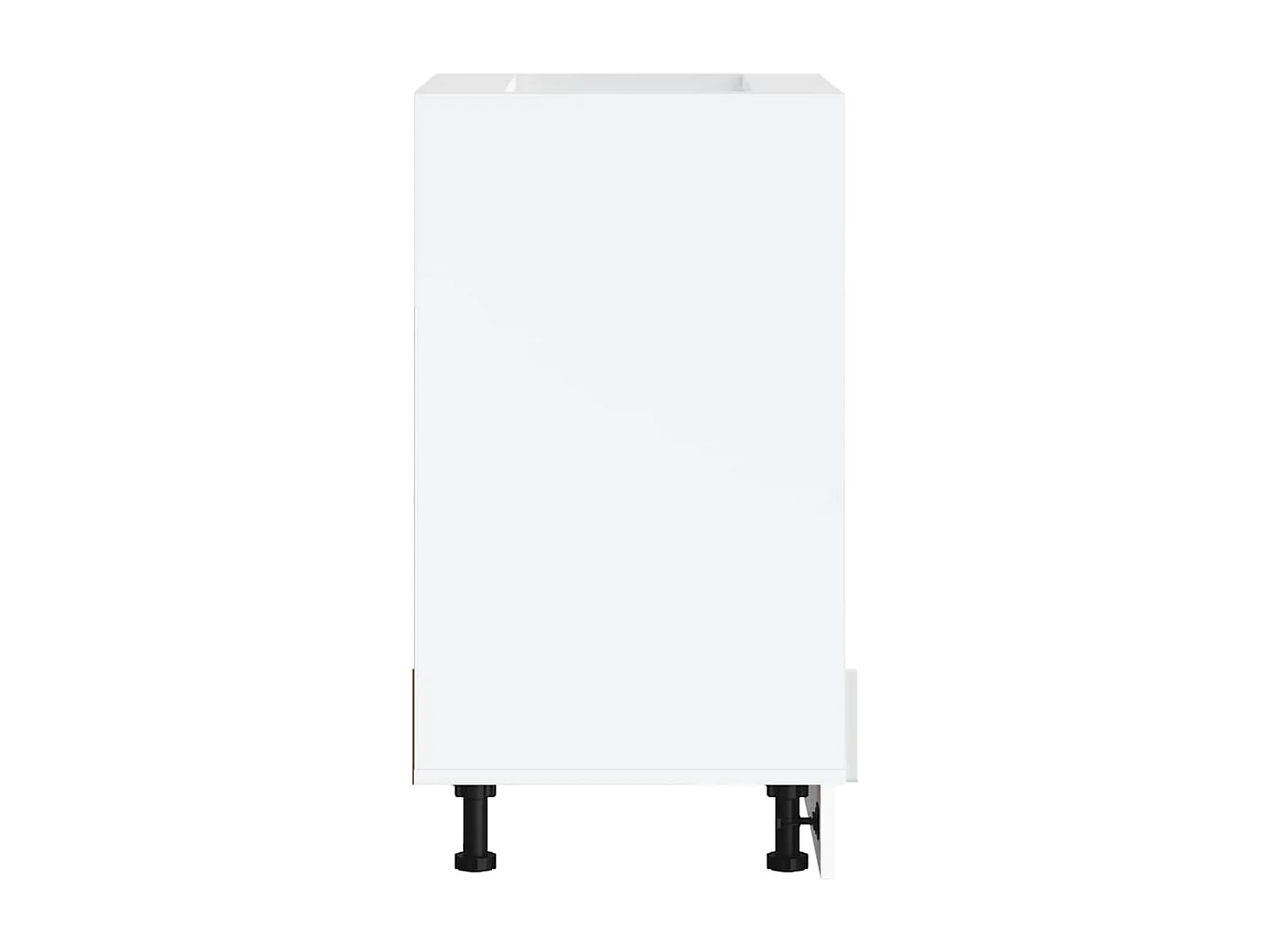 Herdumbauschrank Porto Hochglanz-Weiß Holzwerkstoff