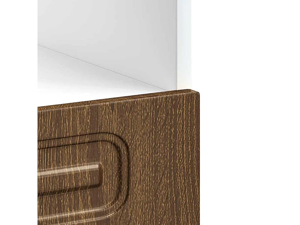 Mueble de horno Kalmar marrón roble madera reconstituida